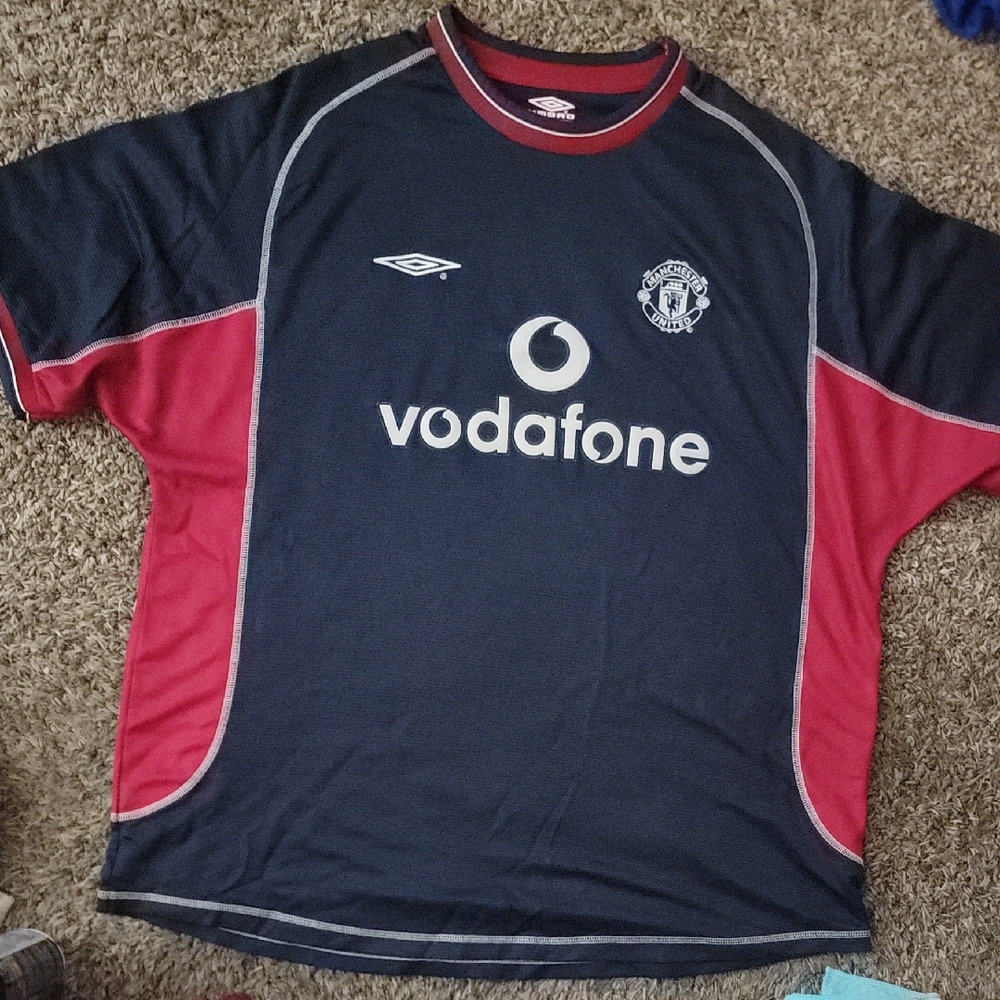 MANCHESTER UNITED 2000/2001 FOOTBALL SHIRT JERSEY THIRD UMBRO ORIGINAL SIZE XXL